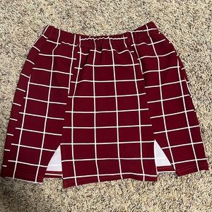 shein mini skirt w double thigh slits